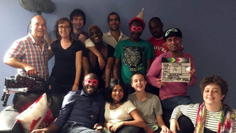 Iris Outreach Filming With Glitter Cymru